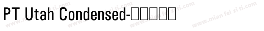 PT Utah Condensed字体转换
